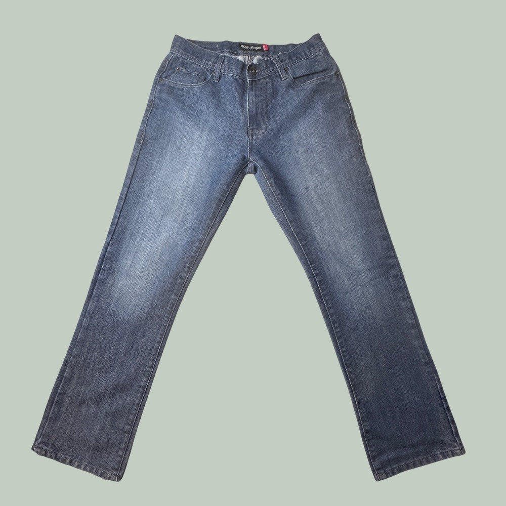Michael Brandon Jeans Mens 32x30 (31x28) Straight Leg Blue Medium Wash Denim